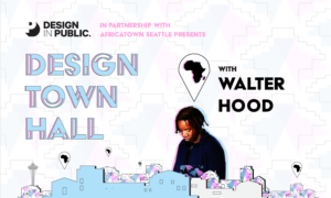 Design Town Hall poster with image of Walter Hood