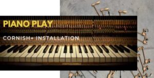 Image of piano keys on top of disarticulated keys